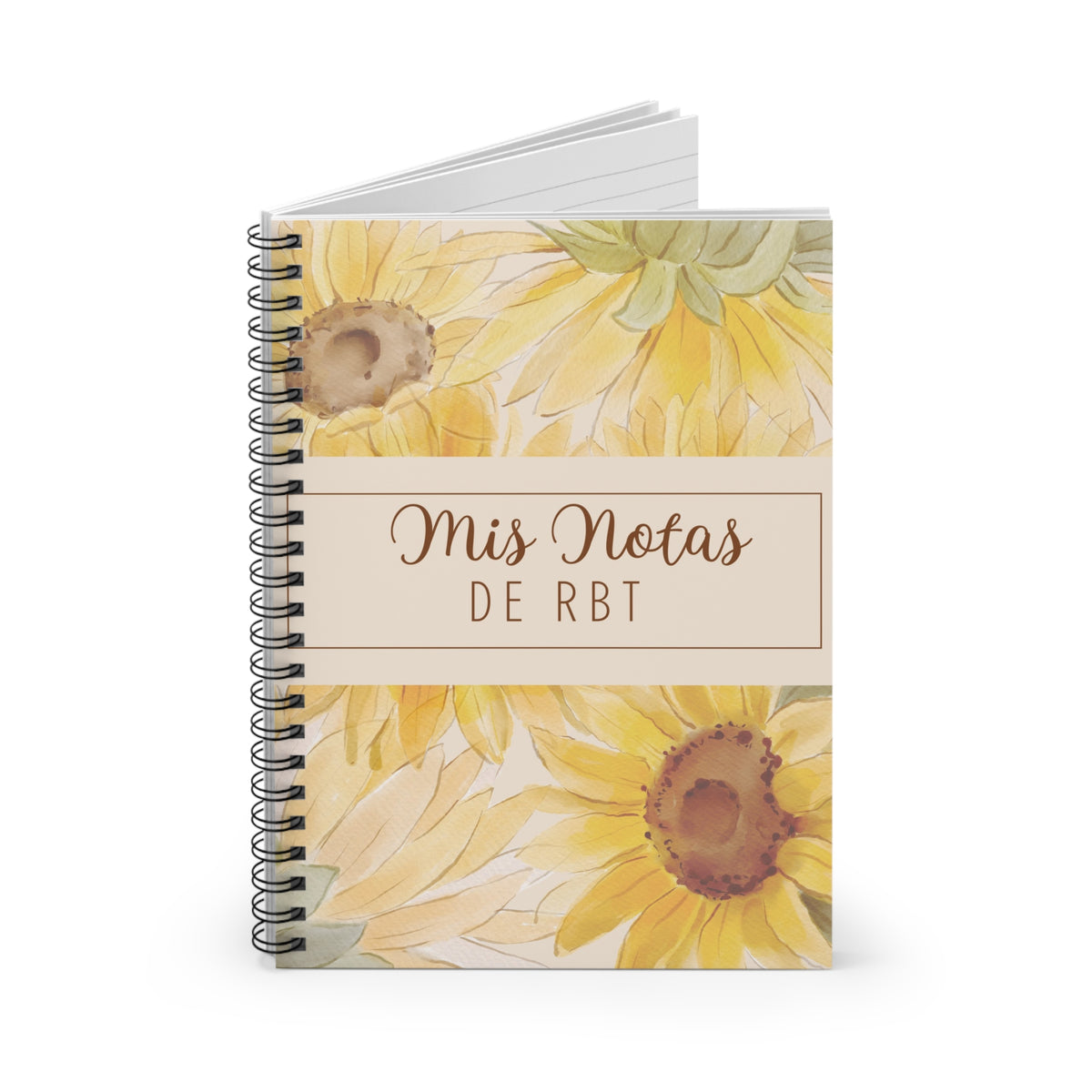 Sunflower Spiral Notebook - Mis Notas de RBT - Spanish edition