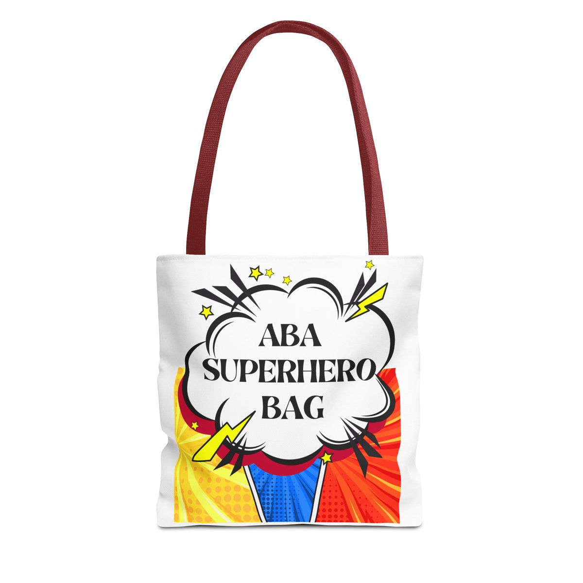 Superhero Tote Bag - Perfect Gift for ABA therapists- Print in both sides