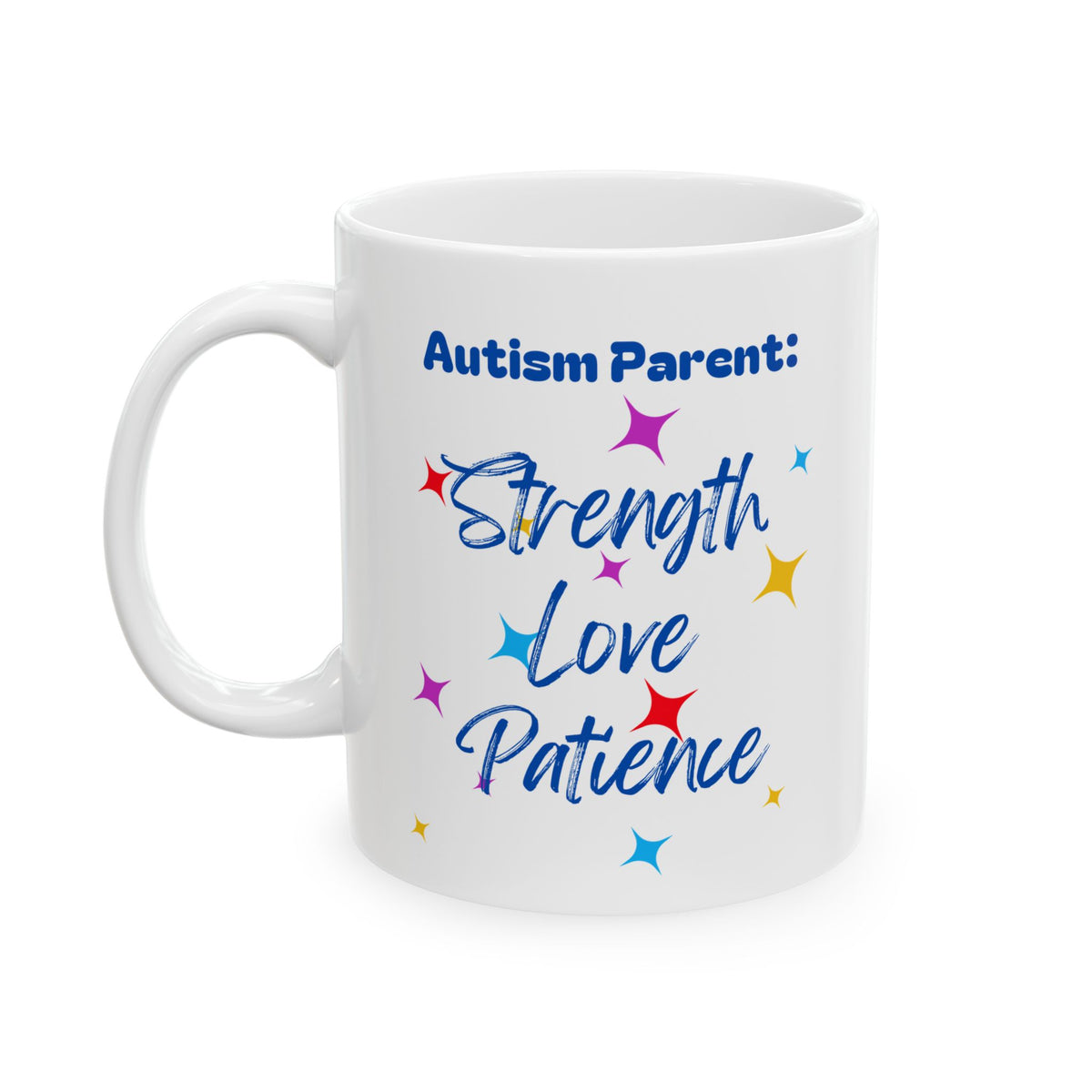Personalized Autistic Pride Ceramic Mug - Celebrate Diversity with Colorful Design (11oz, 15oz)