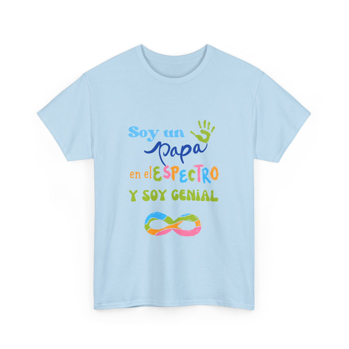T-shirt "Soy Un Papá en el Espectro y Soy Genial-Unisex Heavy Cotton Tee (Spanish Edition)