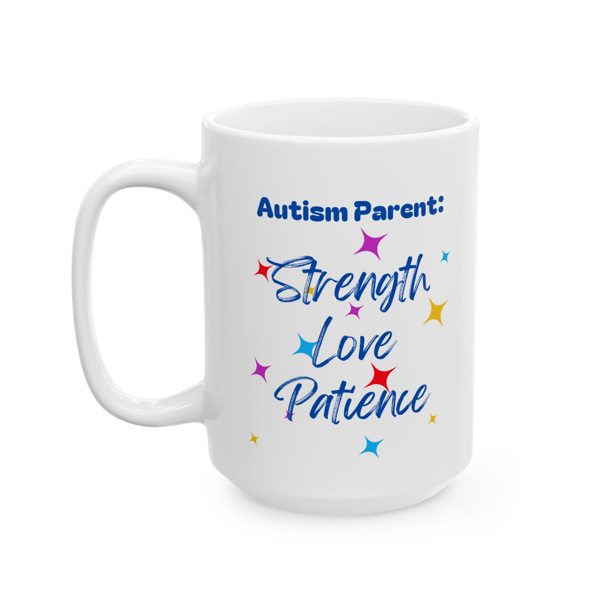 Personalized Autistic Pride Ceramic Mug - Celebrate Diversity with Colorful Design (11oz, 15oz)