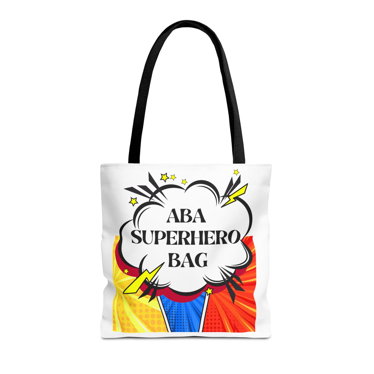 Superhero Tote Bag - Perfect Gift for ABA therapists- Print in both sides