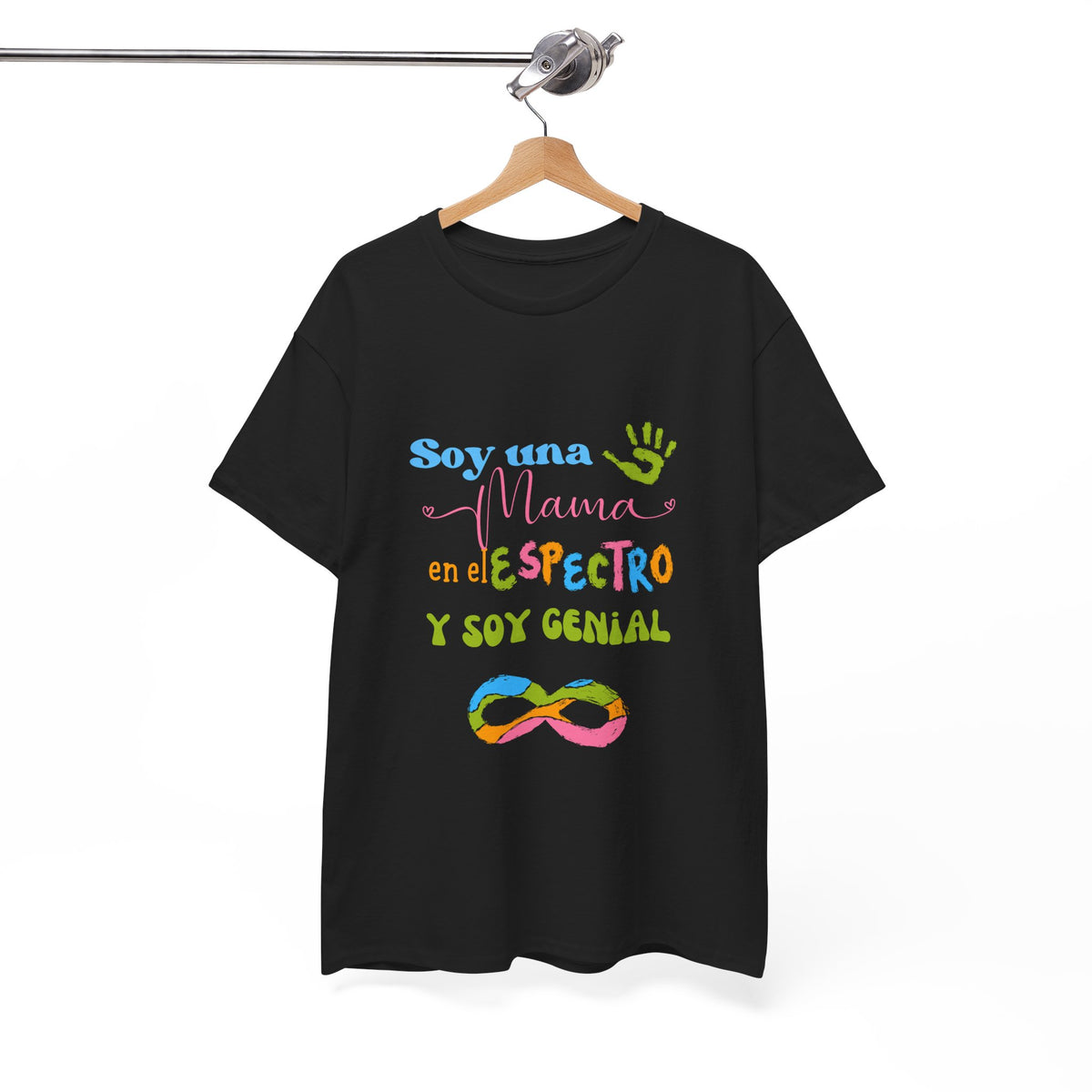T-Shirt 'Soy Una Mamá en el Espectro y Soy Genial'. Unisex Heavy Cotton Tee (Spanish Edition)