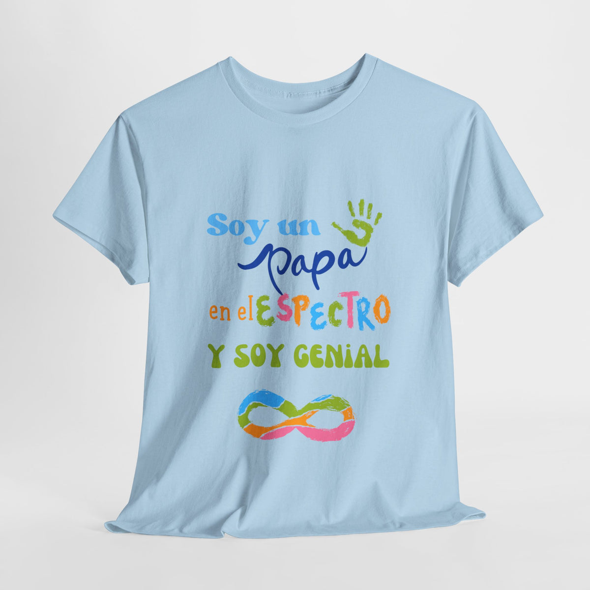 T-shirt "Soy Un Papá en el Espectro y Soy Genial-Unisex Heavy Cotton Tee (Spanish Edition)