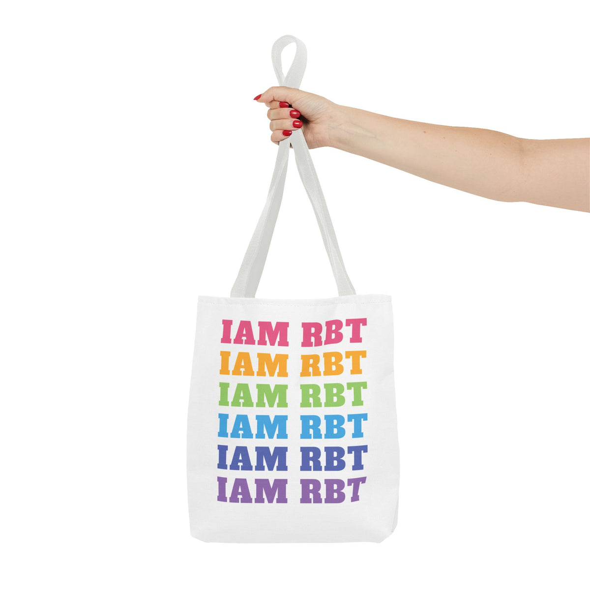Colorful 'I AM RBT' Tote Bag - Fun & Versatile Accessory for Everyday Use