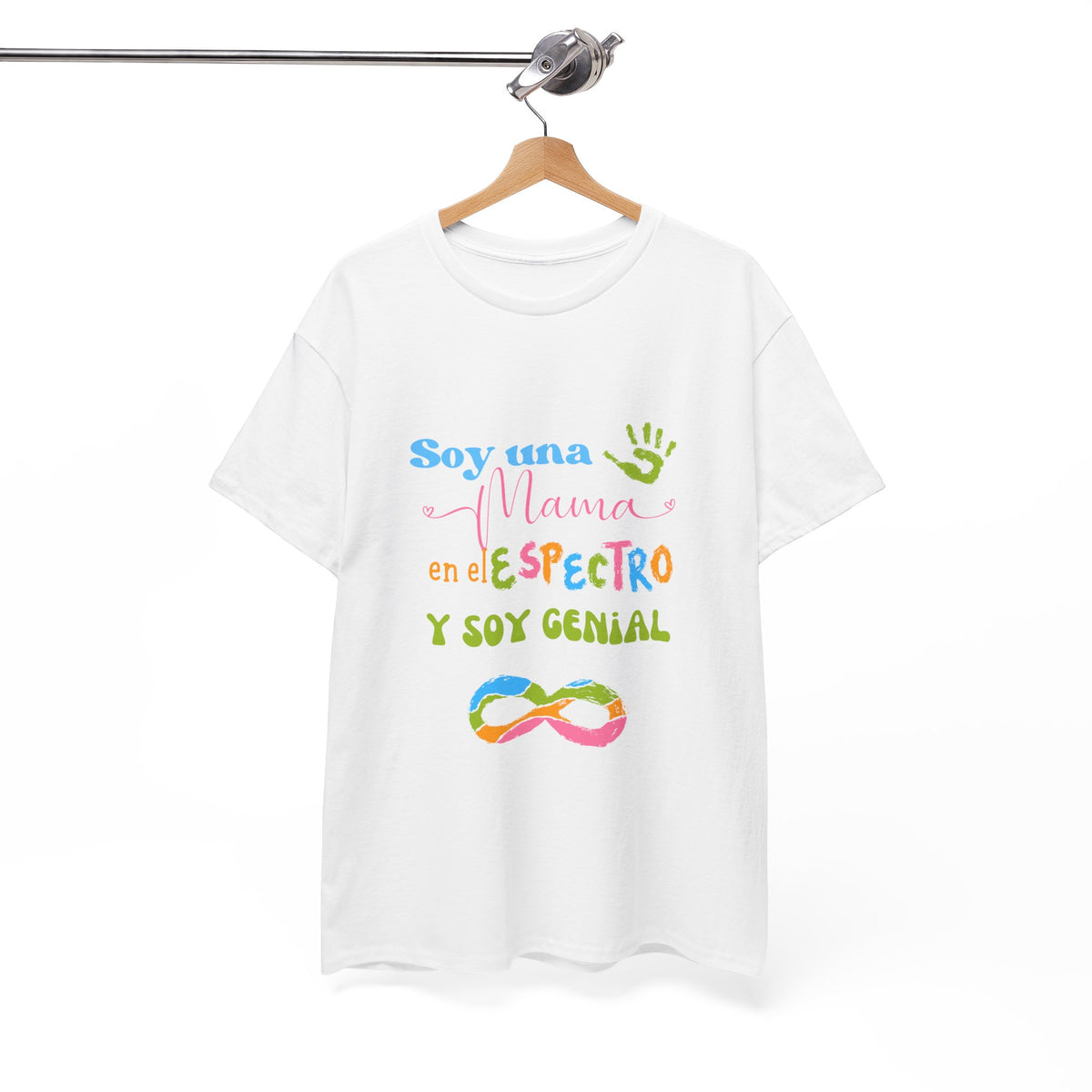 T-Shirt 'Soy Una Mamá en el Espectro y Soy Genial'. Unisex Heavy Cotton Tee (Spanish Edition)
