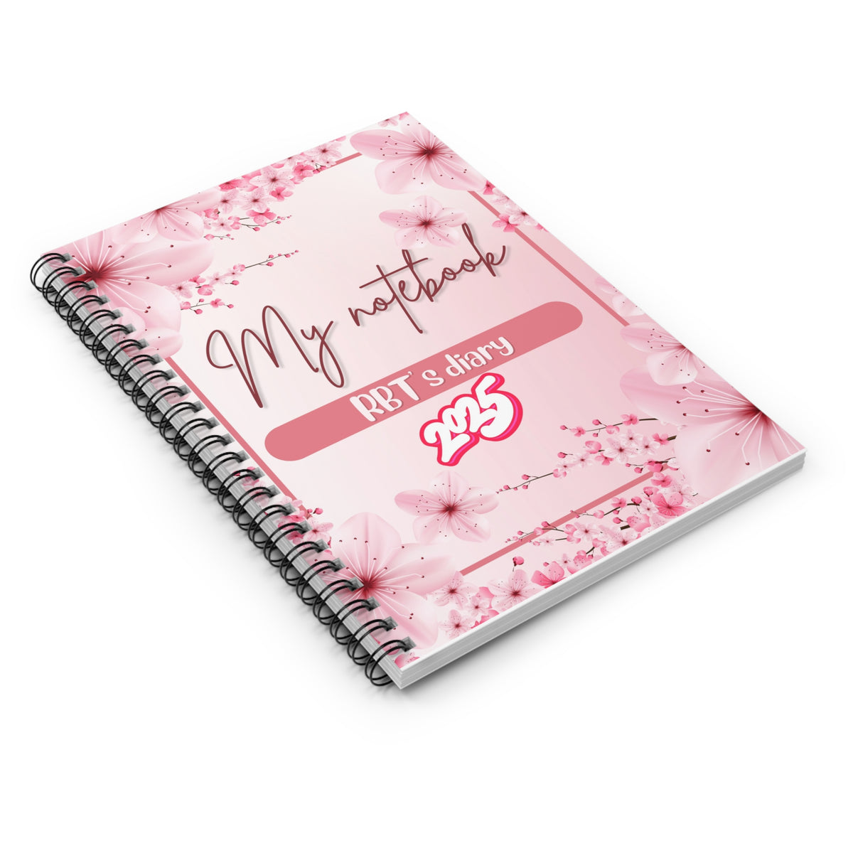 Floral Spiral Notebook - My Notebook- RBT’s Diary-2025