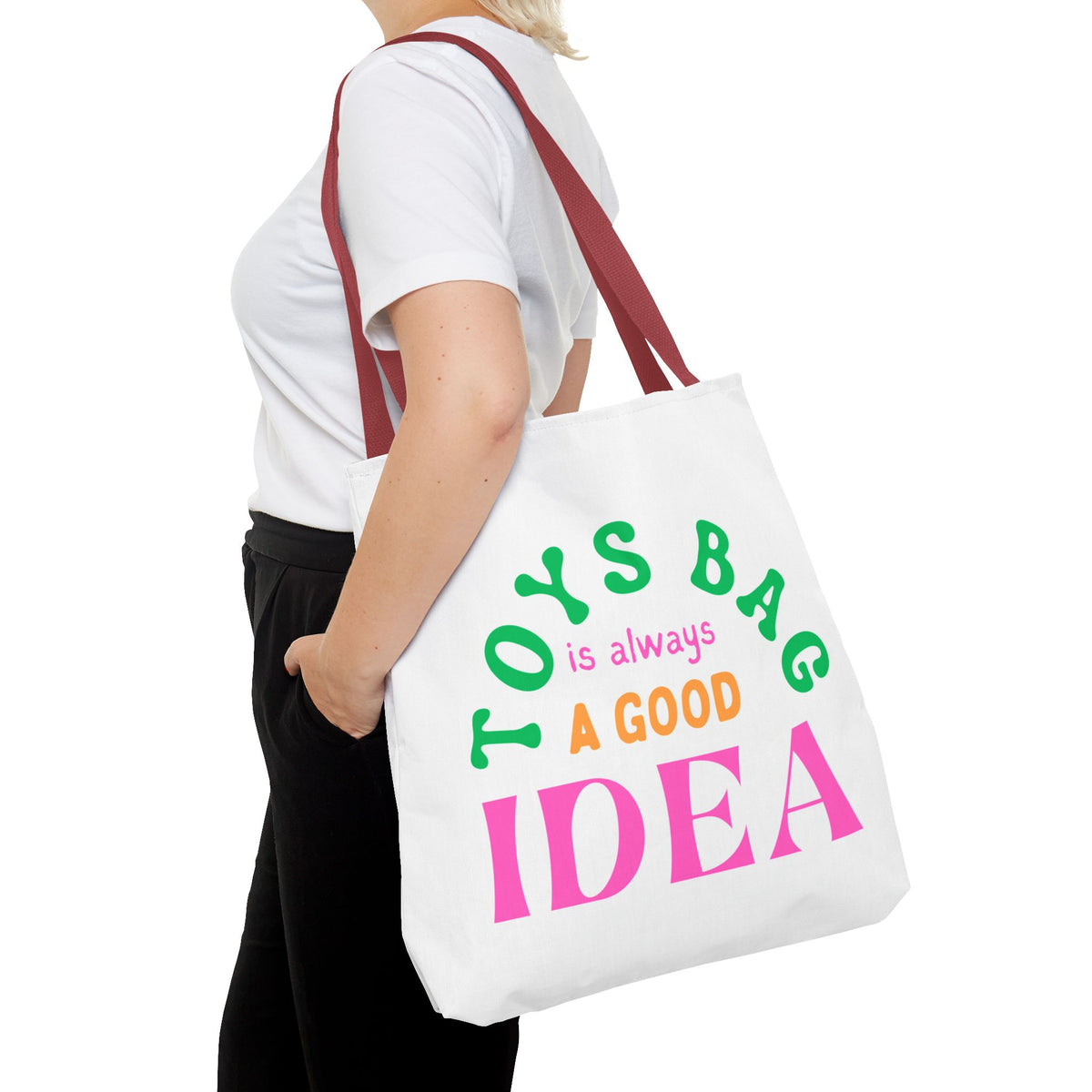 Toys Bag for RBTs Reinforcers. Colorful design “Toys Bag is Always a good Idea”.