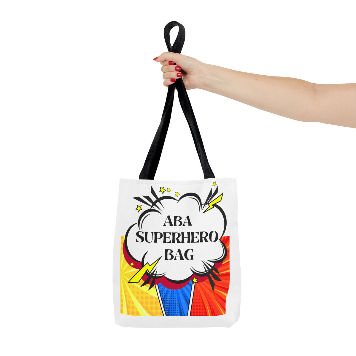 Superhero Tote Bag - Perfect Gift for ABA therapists- Print in both sides