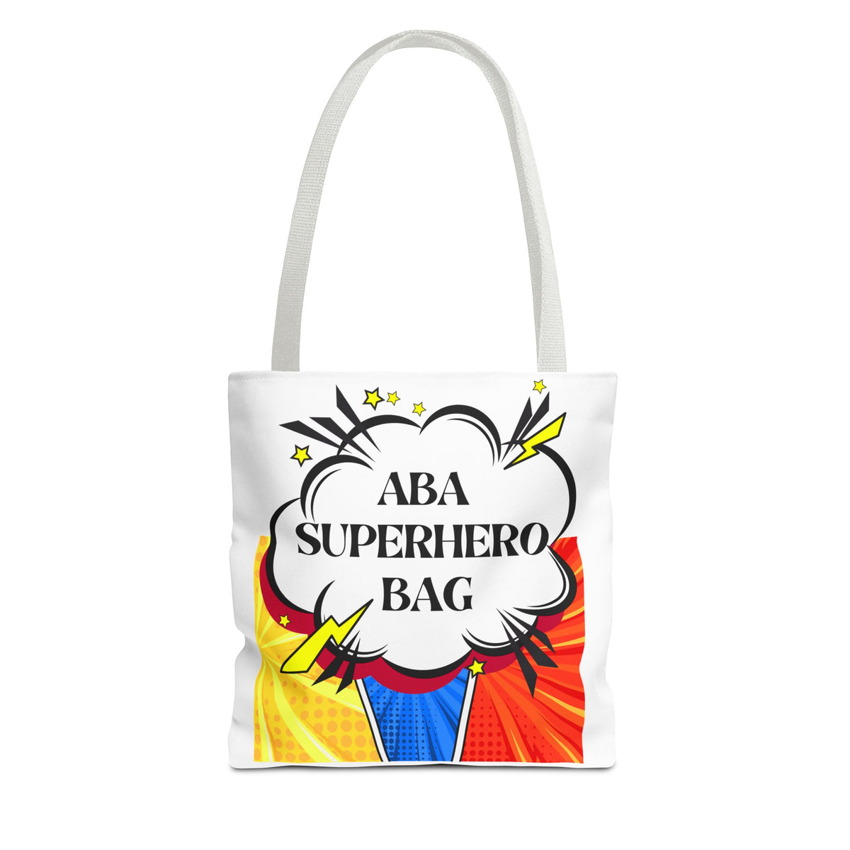 Superhero Tote Bag - Perfect Gift for ABA therapists- Print in both sides