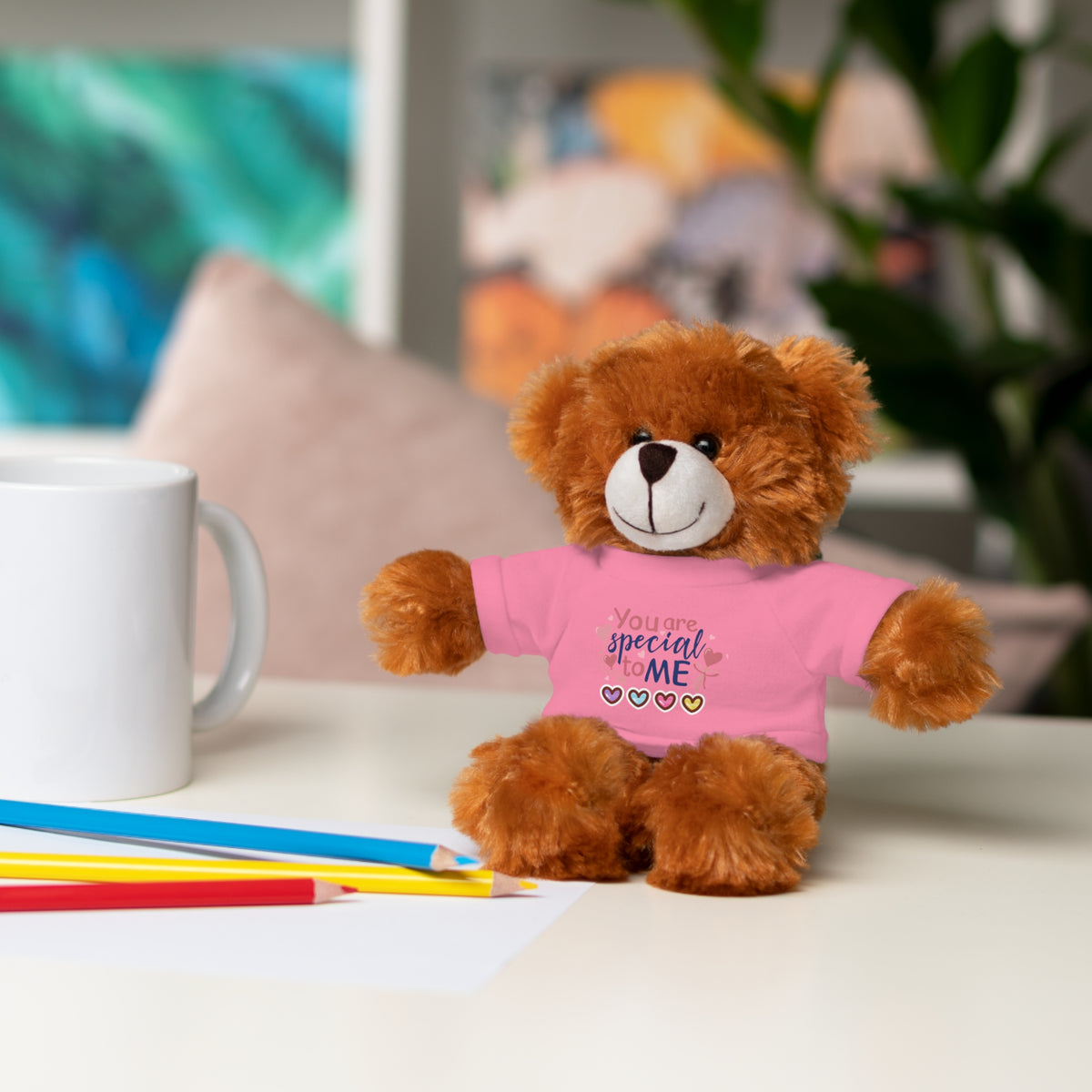 Stuffed Animals with Tee- perfect gift for clients