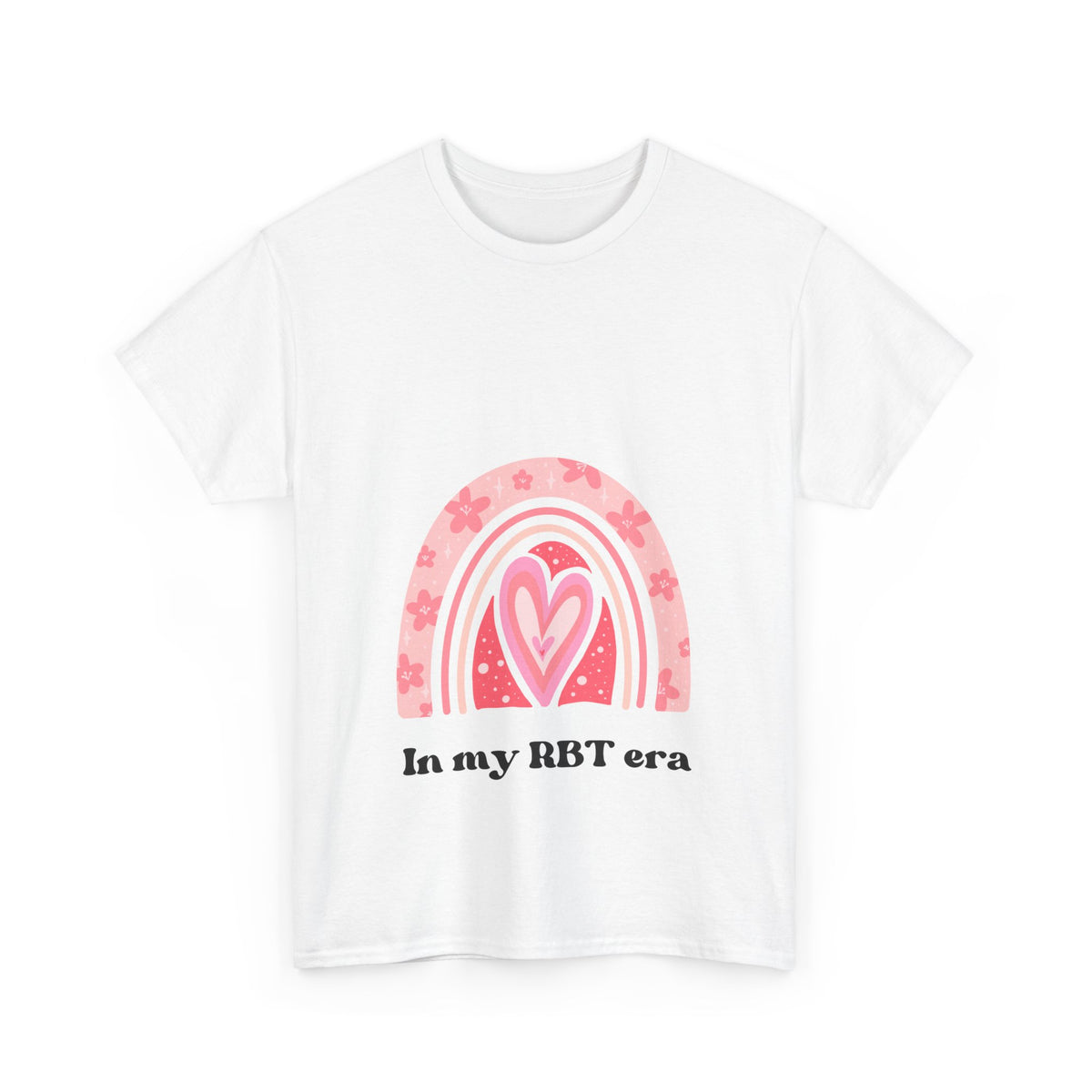 Unisex Heavy Cotton Tee - 'In My RBT Era' Floral Design for Trendy Fashion Lovers