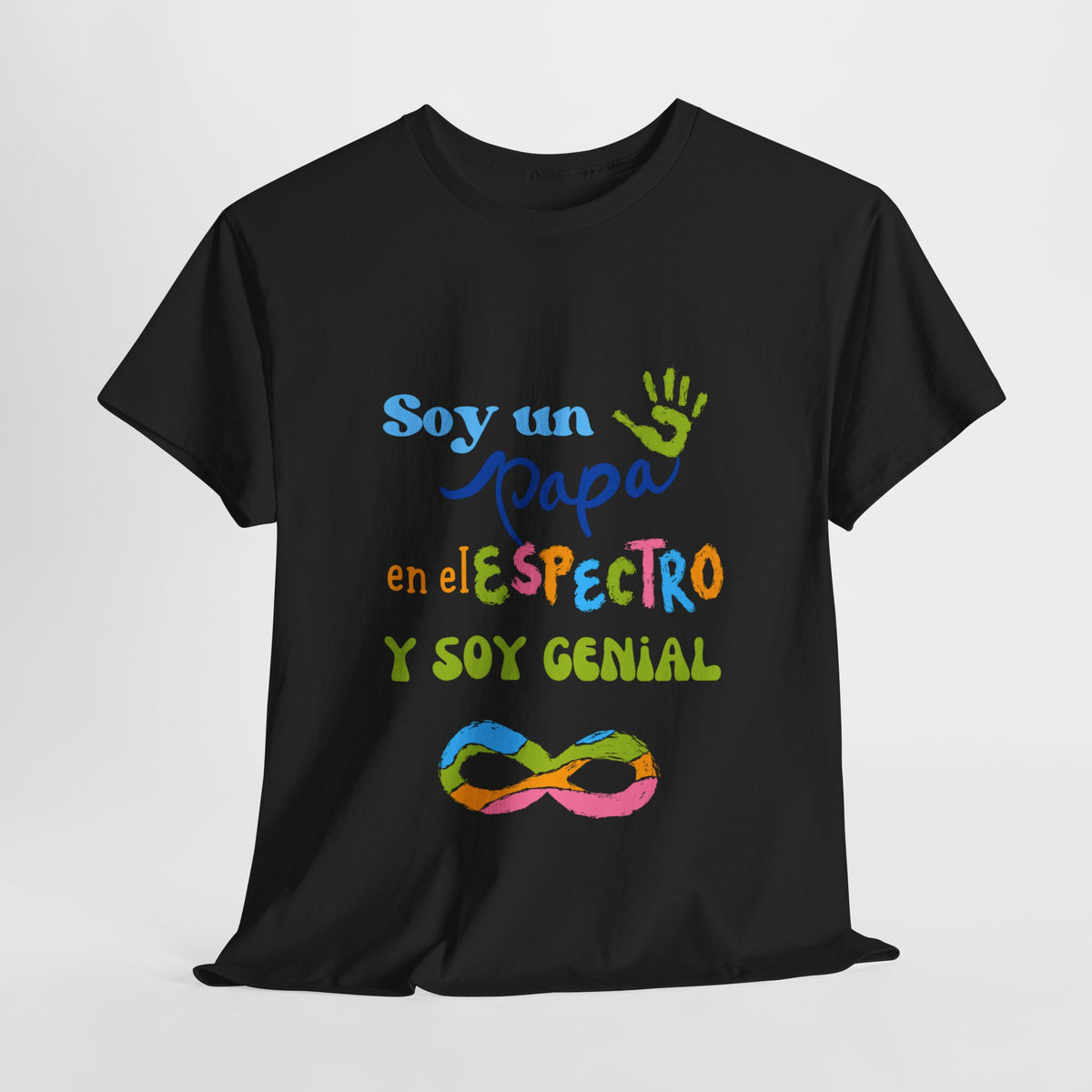 T-shirt "Soy Un Papá en el Espectro y Soy Genial-Unisex Heavy Cotton Tee (Spanish Edition)