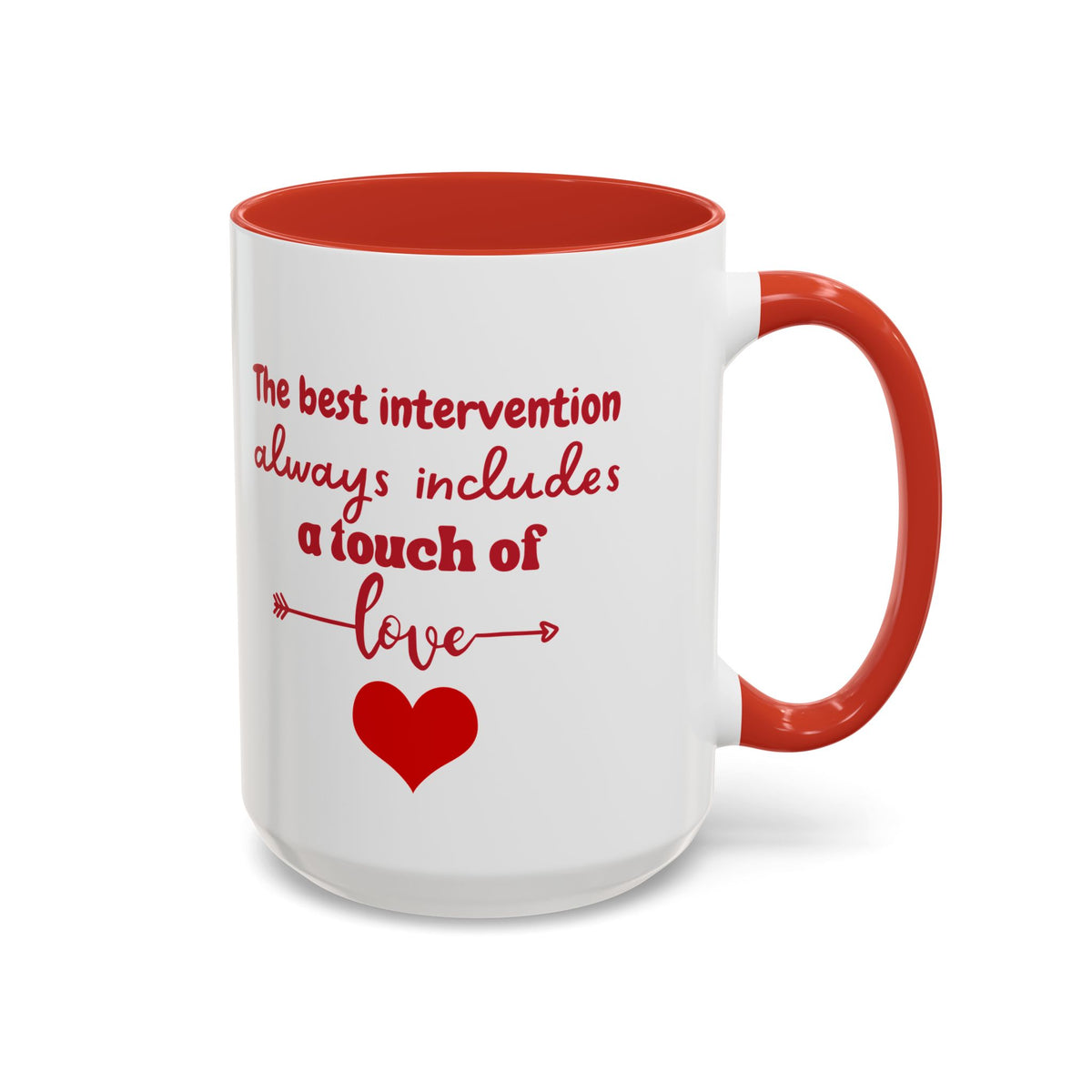 Touch of Love Coffee Mug - Inspirational Heart Mug for Espresso Lovers