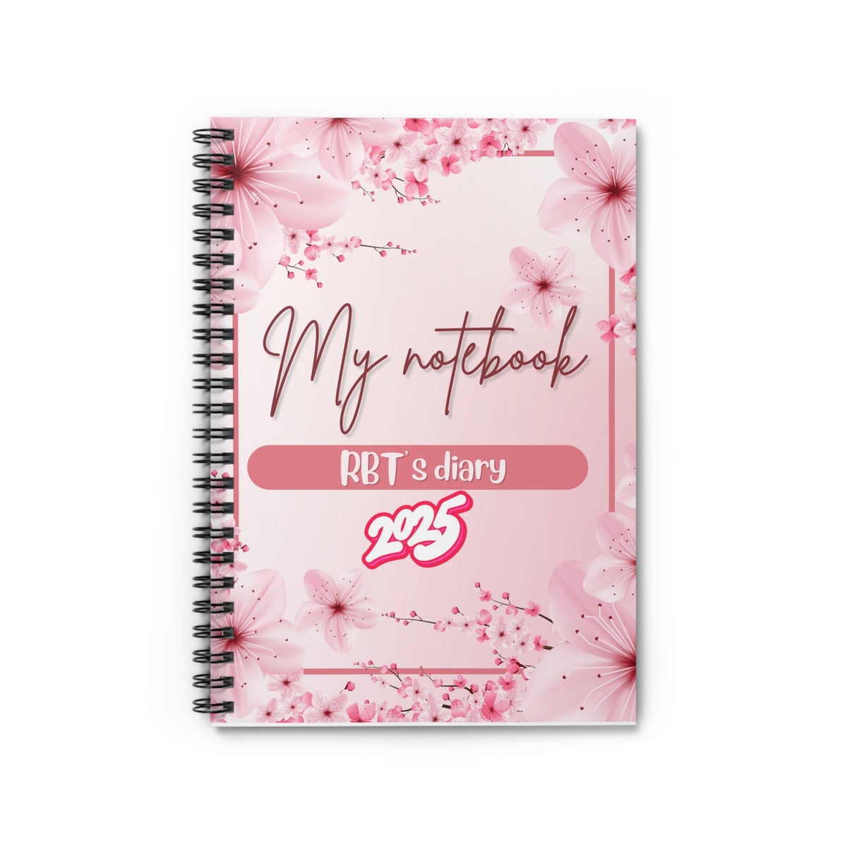 Floral Spiral Notebook - My Notebook- RBT’s Diary-2025