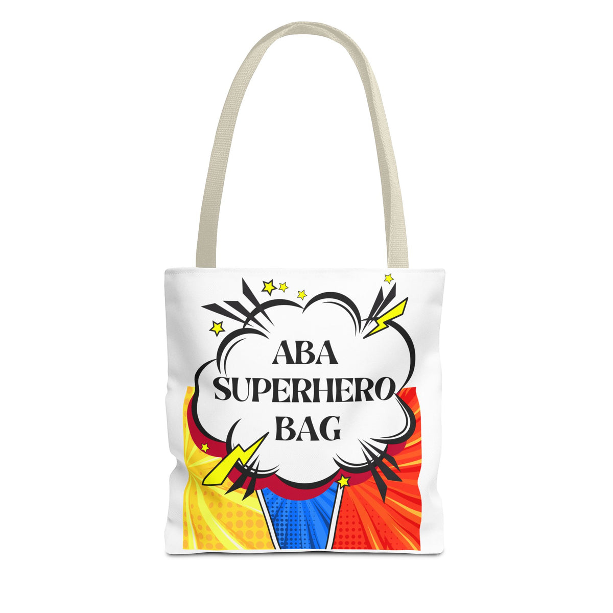 Superhero Tote Bag - Perfect Gift for ABA therapists- Print in both sides