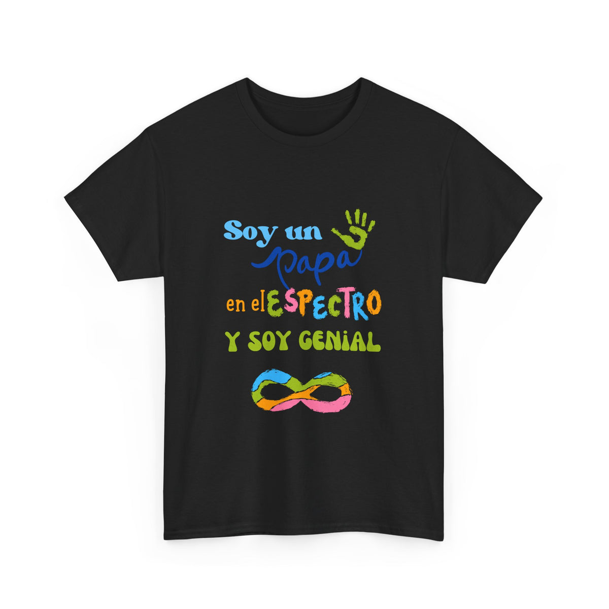 T-shirt "Soy Un Papá en el Espectro y Soy Genial-Unisex Heavy Cotton Tee (Spanish Edition)