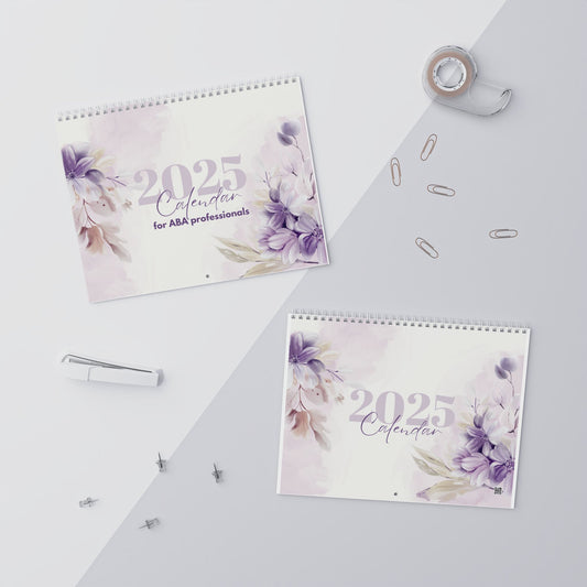 Wall Calendars (2025) for ABA professionals. 2025 Inspiration Calendar: Stay Organized, Stay Inspired