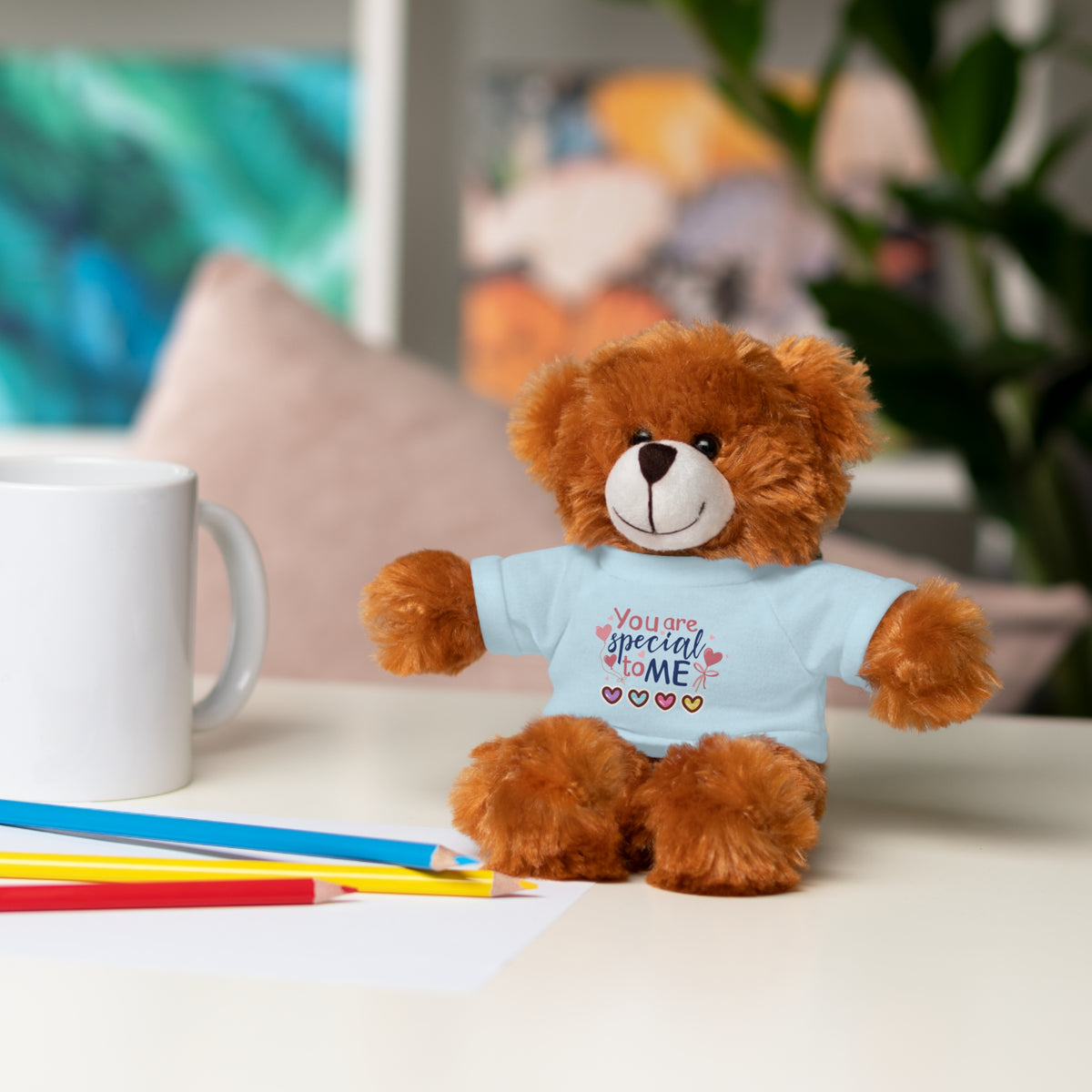 Stuffed Animals with Tee- perfect gift for clients
