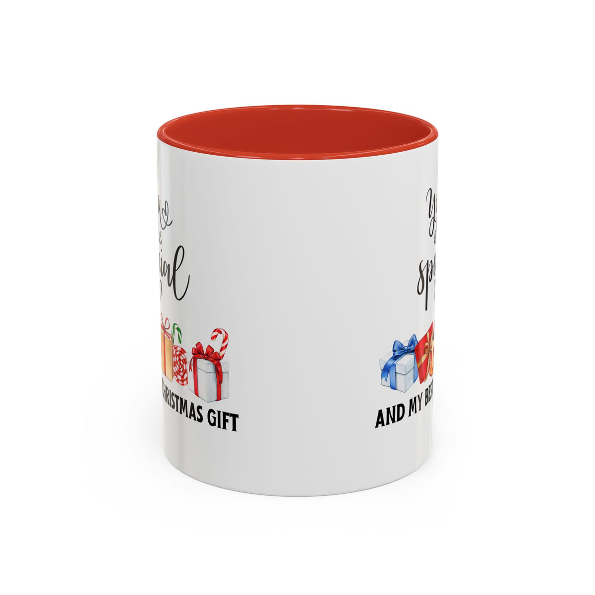 Two-toned Holiday Accent Coffee Mug - 'You Are Special' and my best Gift for Christmas - 11oz & 15oz