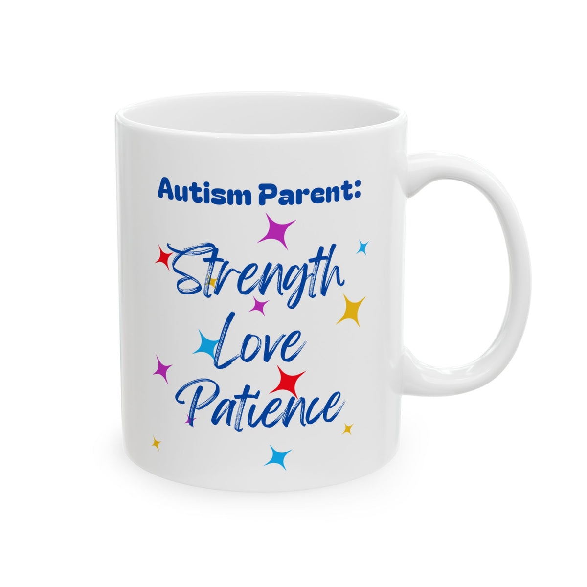 Personalized Autistic Pride Ceramic Mug - Celebrate Diversity with Colorful Design (11oz, 15oz)