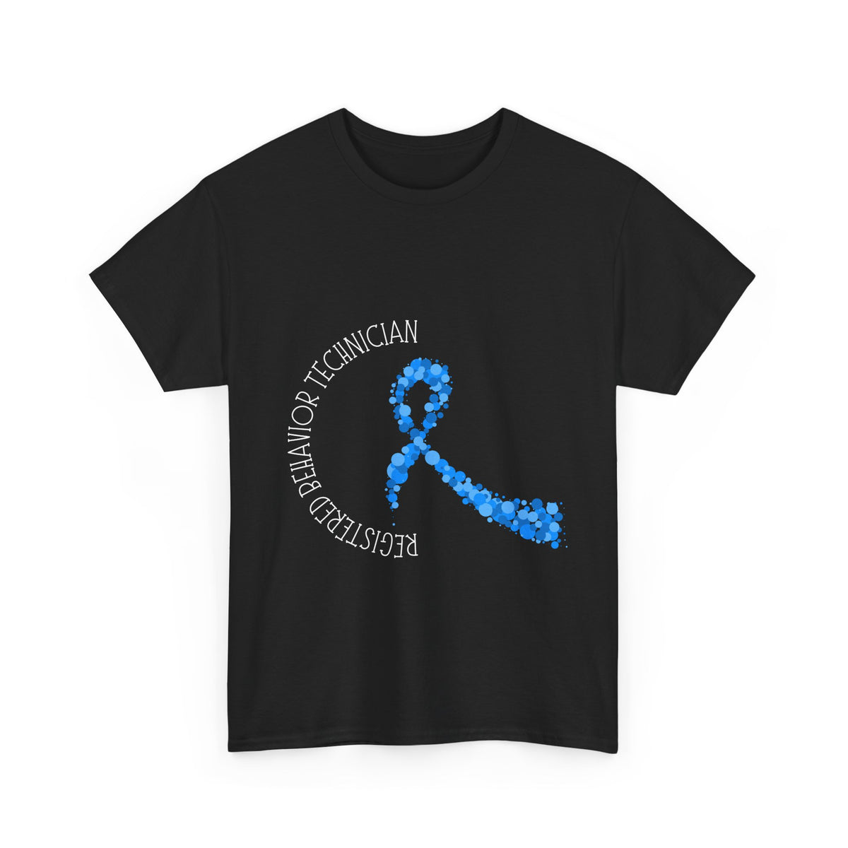 Unisex Heavy Cotton Tee - Registered Behavior Technician Support Tee | Special Awareness Ribbon Design