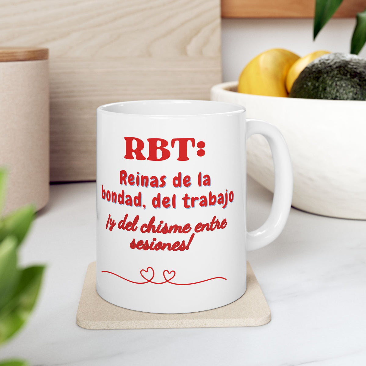 Inspirational White Ceramic Mug - 11oz- Perfect Gift for RBT