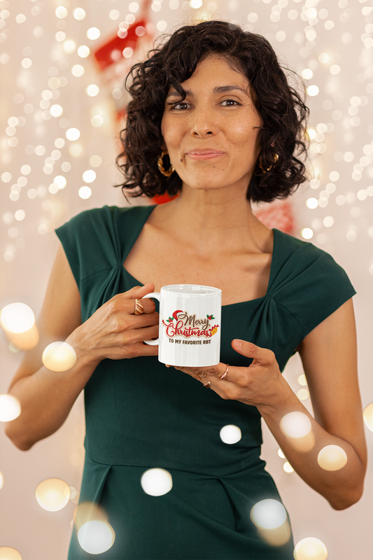 Merry Christmas Ceramic Mug - Perfect Holiday Gift for RBTs - 11oz & 15oz