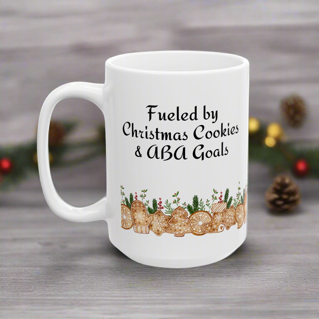 Festive Cookie Ceramic Mug – Holiday Cheer for Christmas & Winter Celebrations