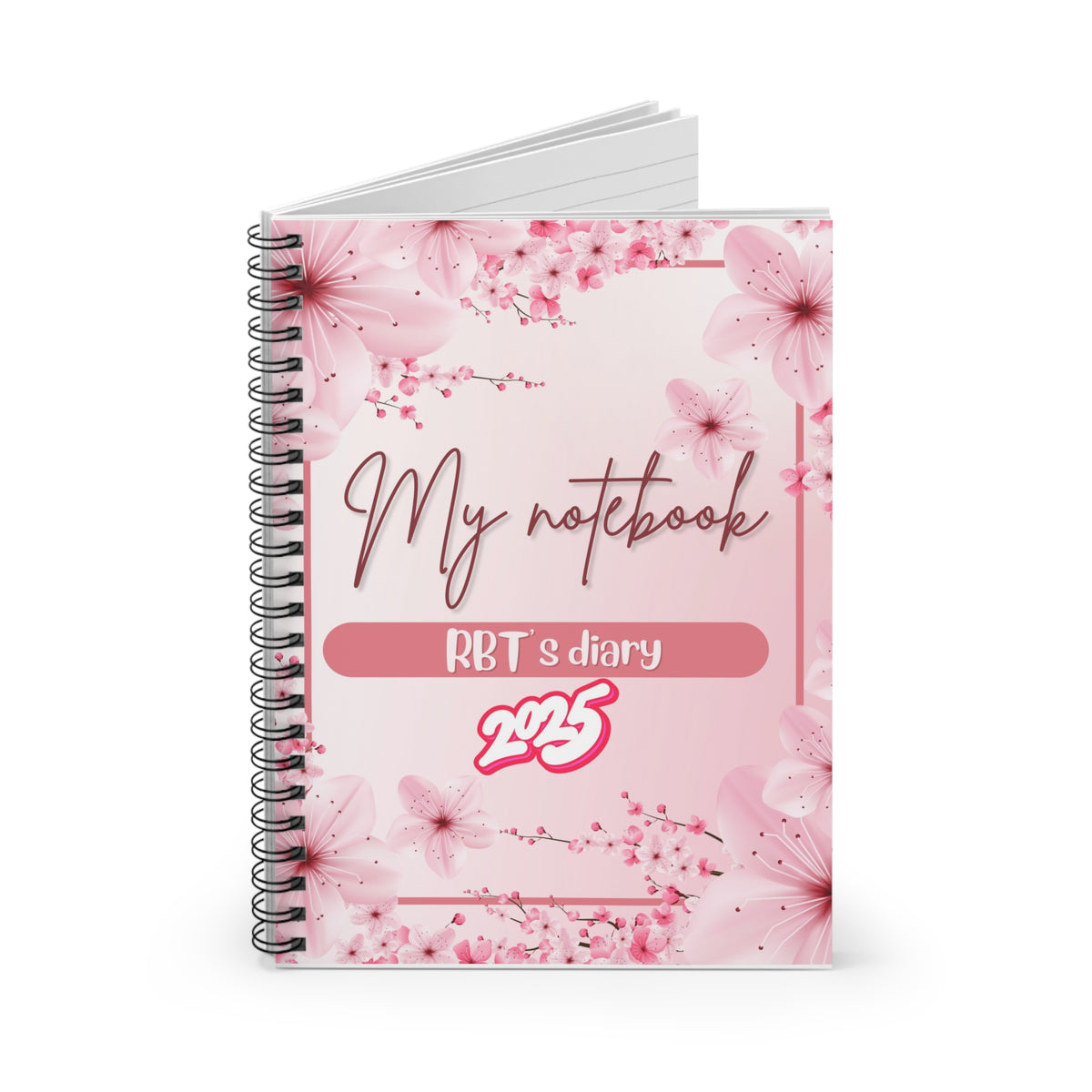 Floral Spiral Notebook - My Notebook- RBT’s Diary-2025