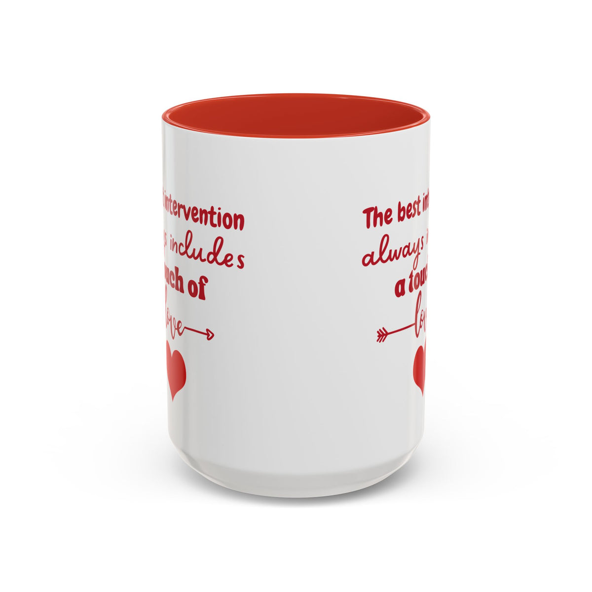 Touch of Love Coffee Mug - Inspirational Heart Mug for Espresso Lovers