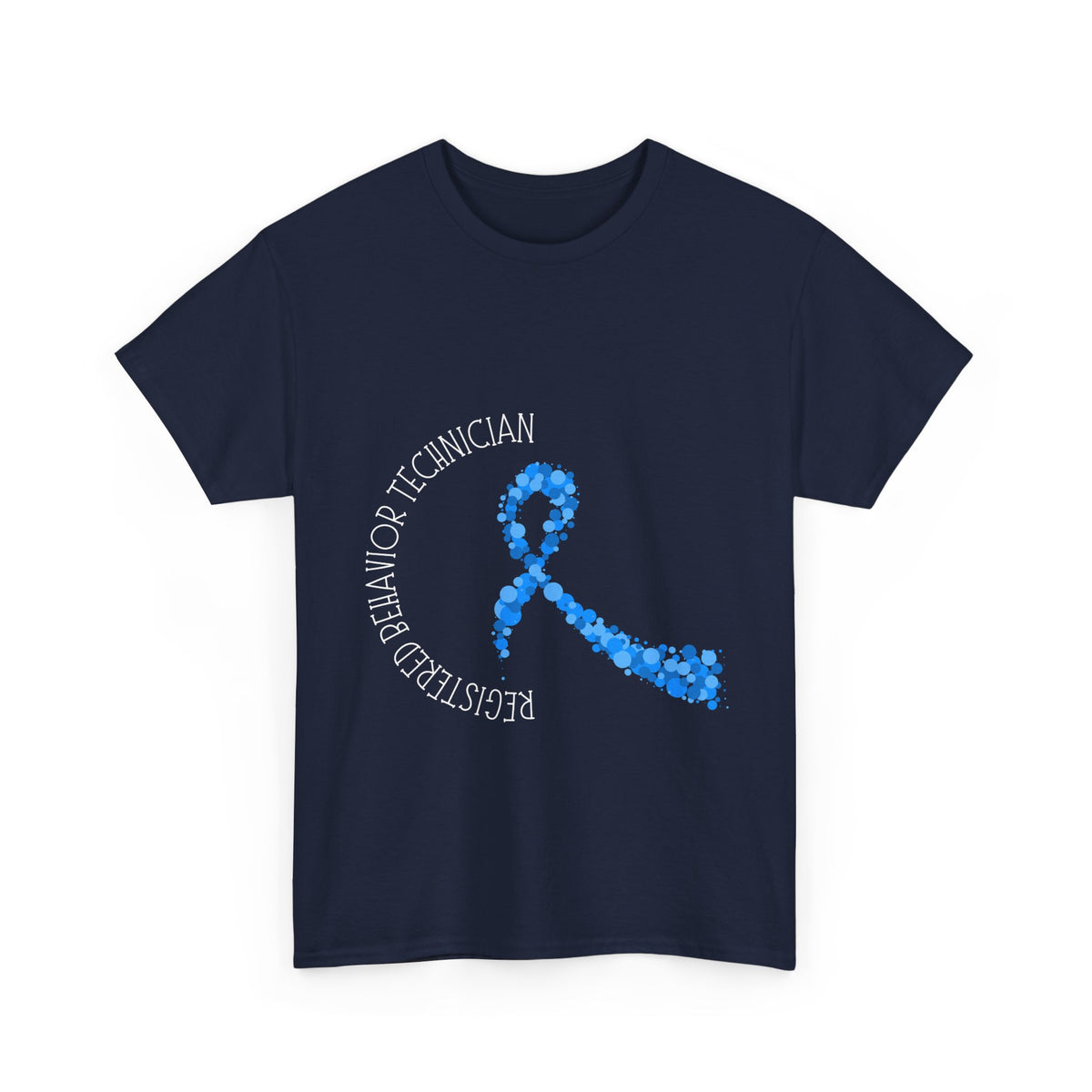 Unisex Heavy Cotton Tee - Registered Behavior Technician Support Tee | Special Awareness Ribbon Design