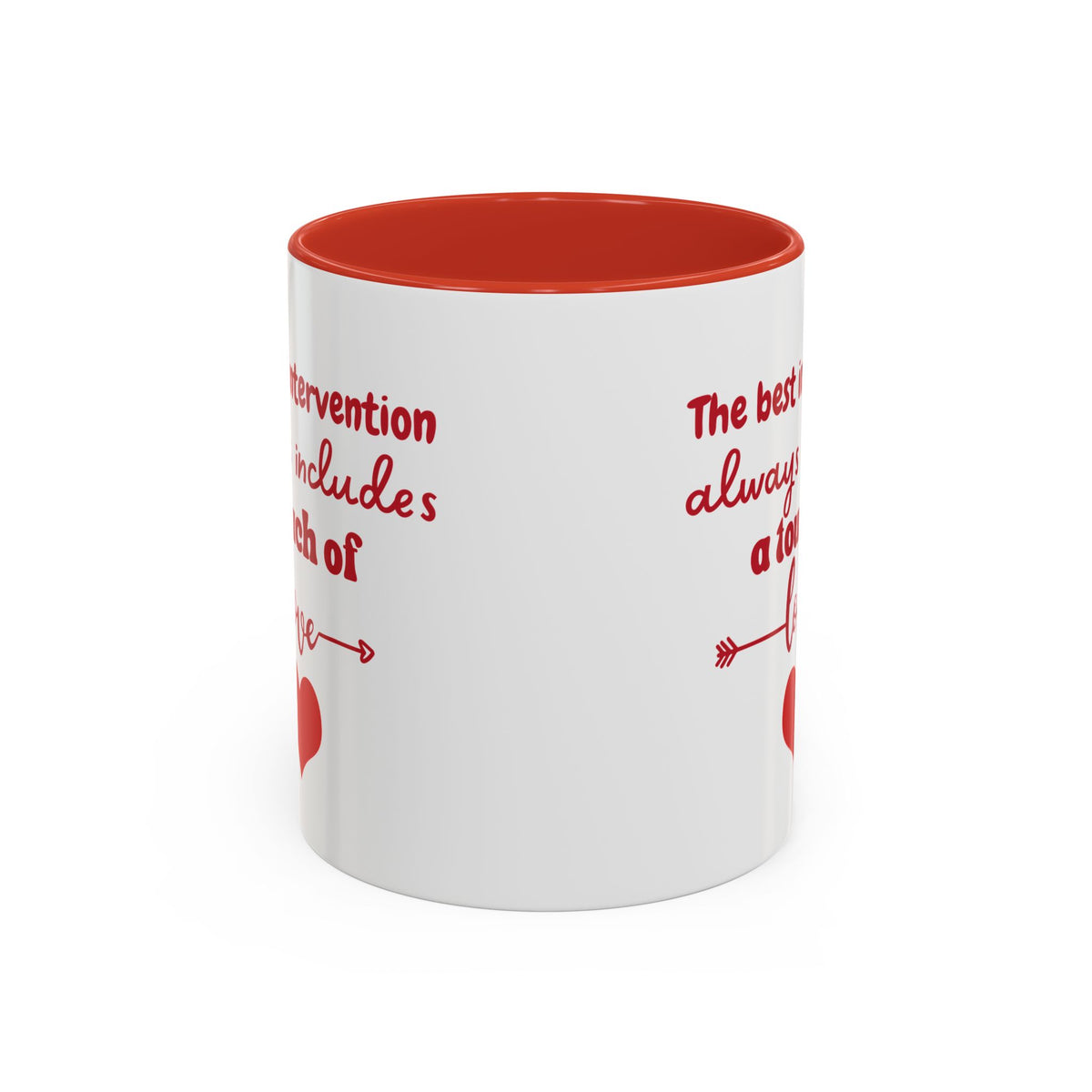Touch of Love Coffee Mug - Inspirational Heart Mug for Espresso Lovers