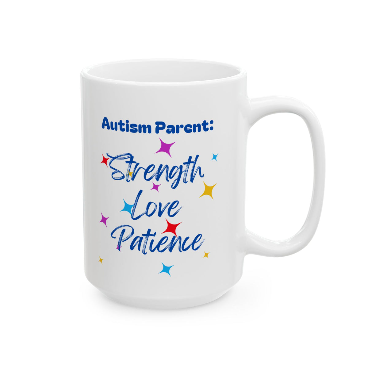 Personalized Autistic Pride Ceramic Mug - Celebrate Diversity with Colorful Design (11oz, 15oz)