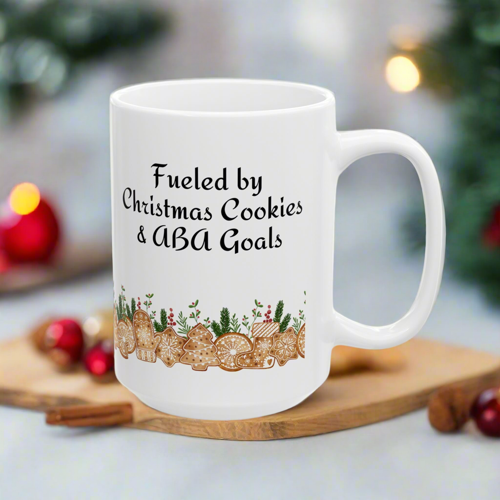 Festive Cookie Ceramic Mug – Holiday Cheer for Christmas & Winter Celebrations