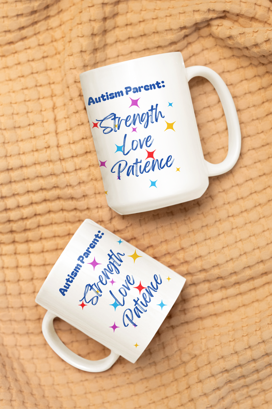 Personalized Autistic Pride Ceramic Mug - Celebrate Diversity with Colorful Design (11oz, 15oz)