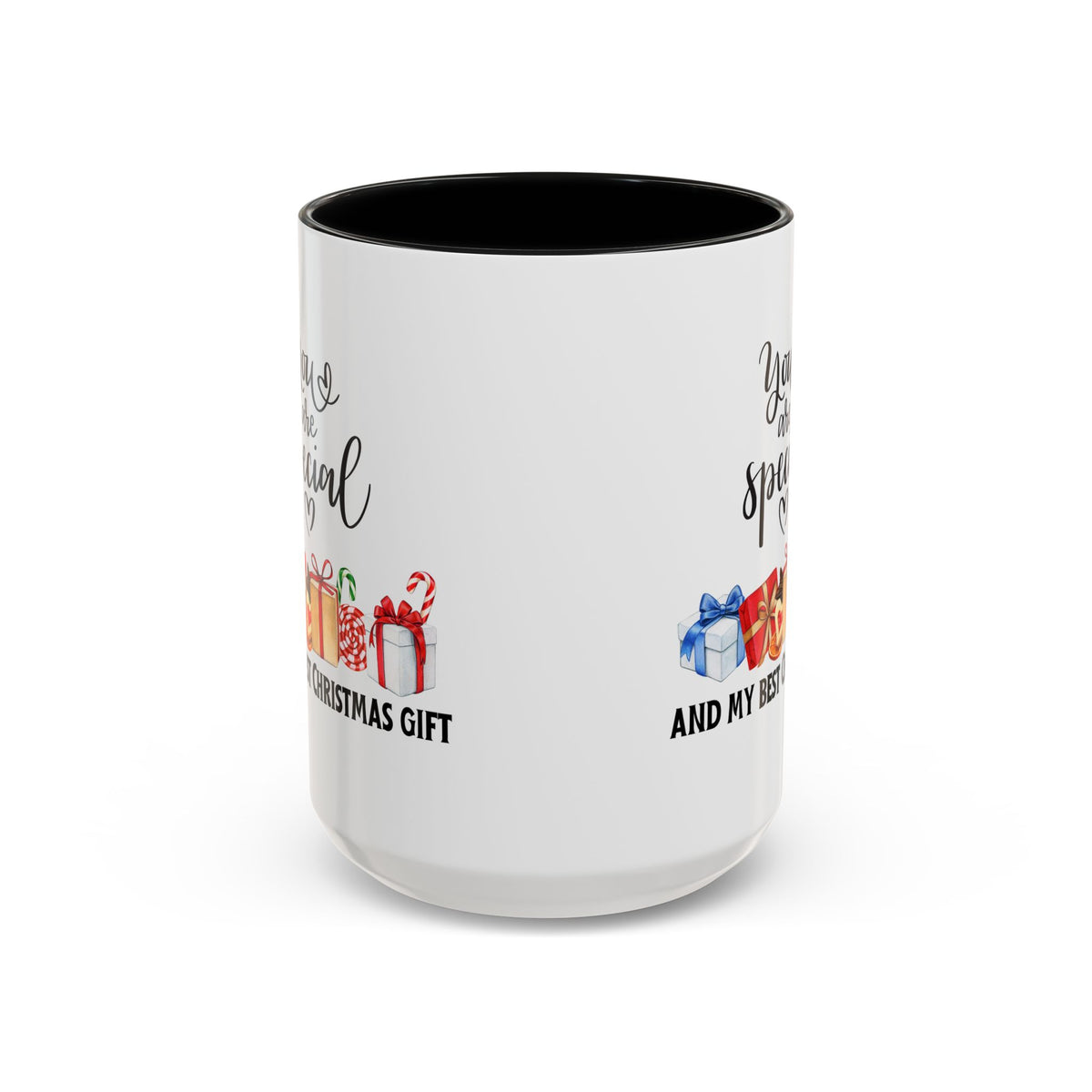 Two-toned Holiday Accent Coffee Mug - 'You Are Special' and my best Gift for Christmas - 11oz & 15oz