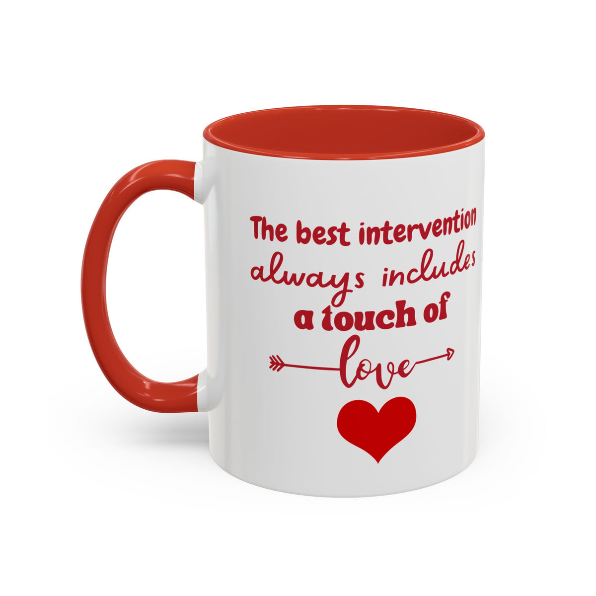 Touch of Love Coffee Mug - Inspirational Heart Mug for Espresso Lovers