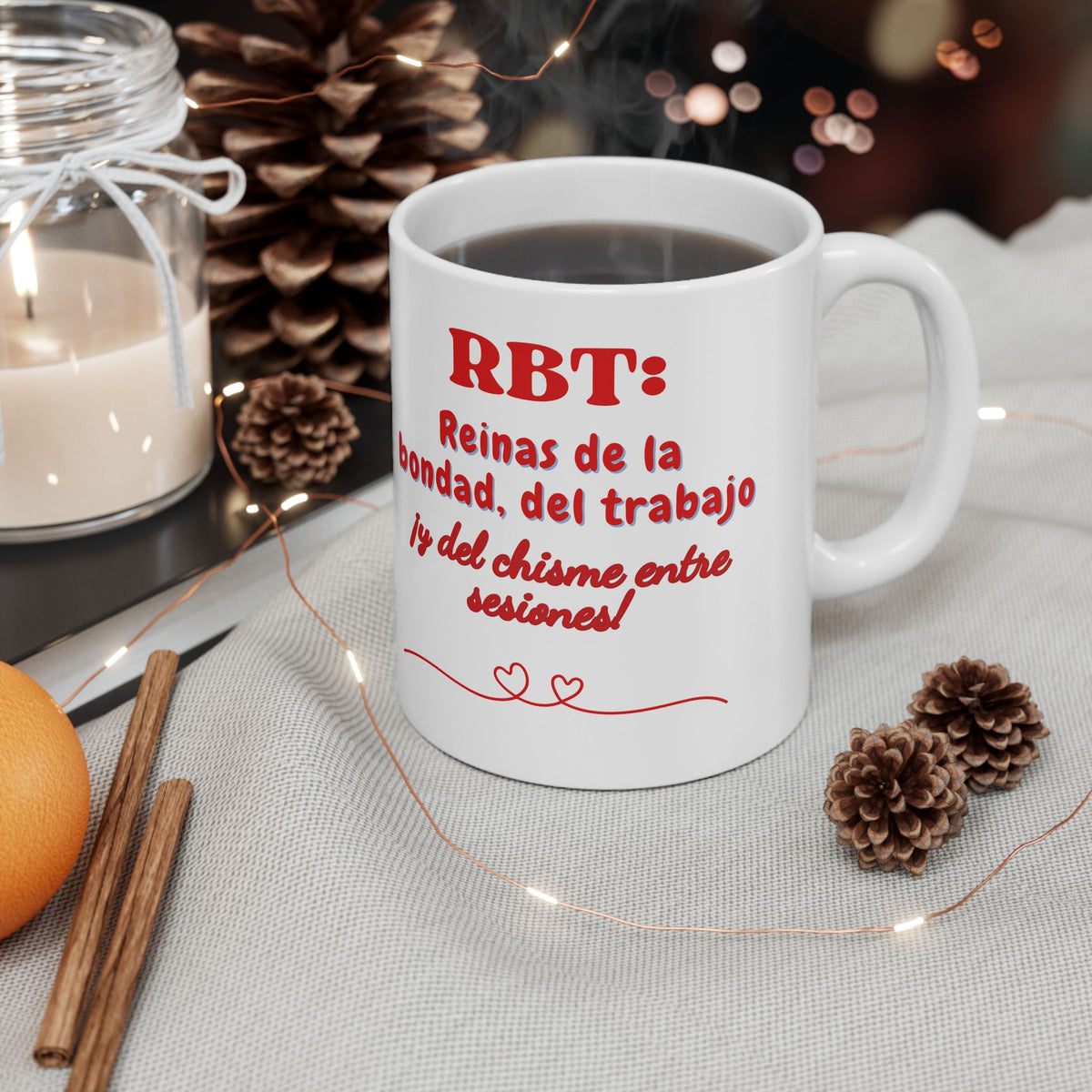Inspirational White Ceramic Mug - 11oz- Perfect Gift for RBT