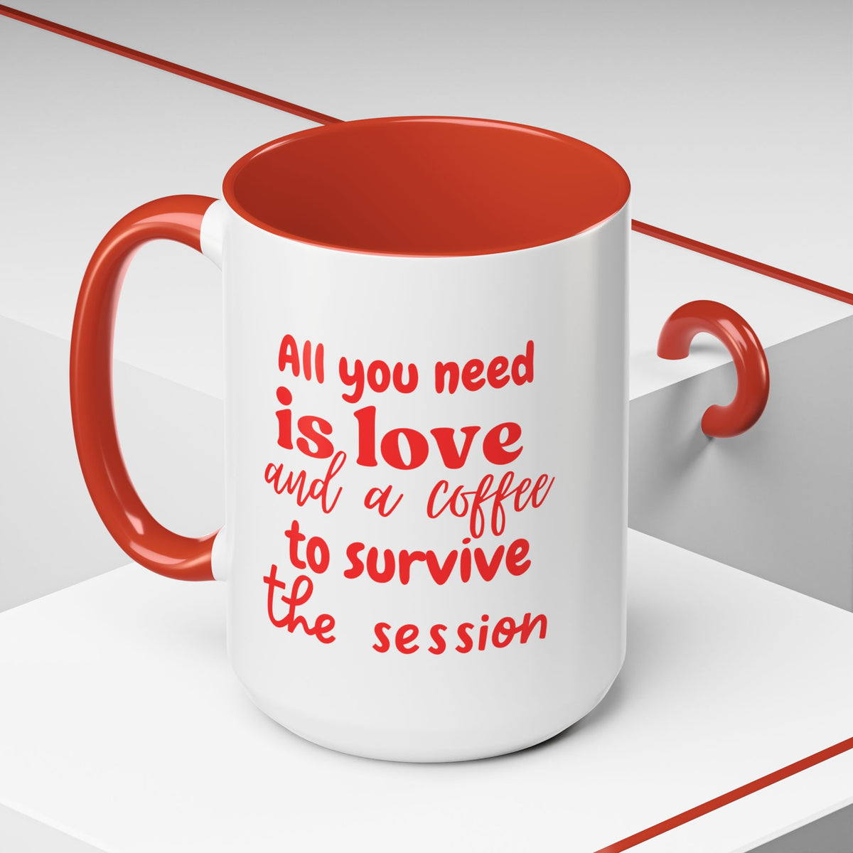 Love & Coffe for the session Accent Coffee Mug - Perfect for Coffee Lovers & ABA professionals
