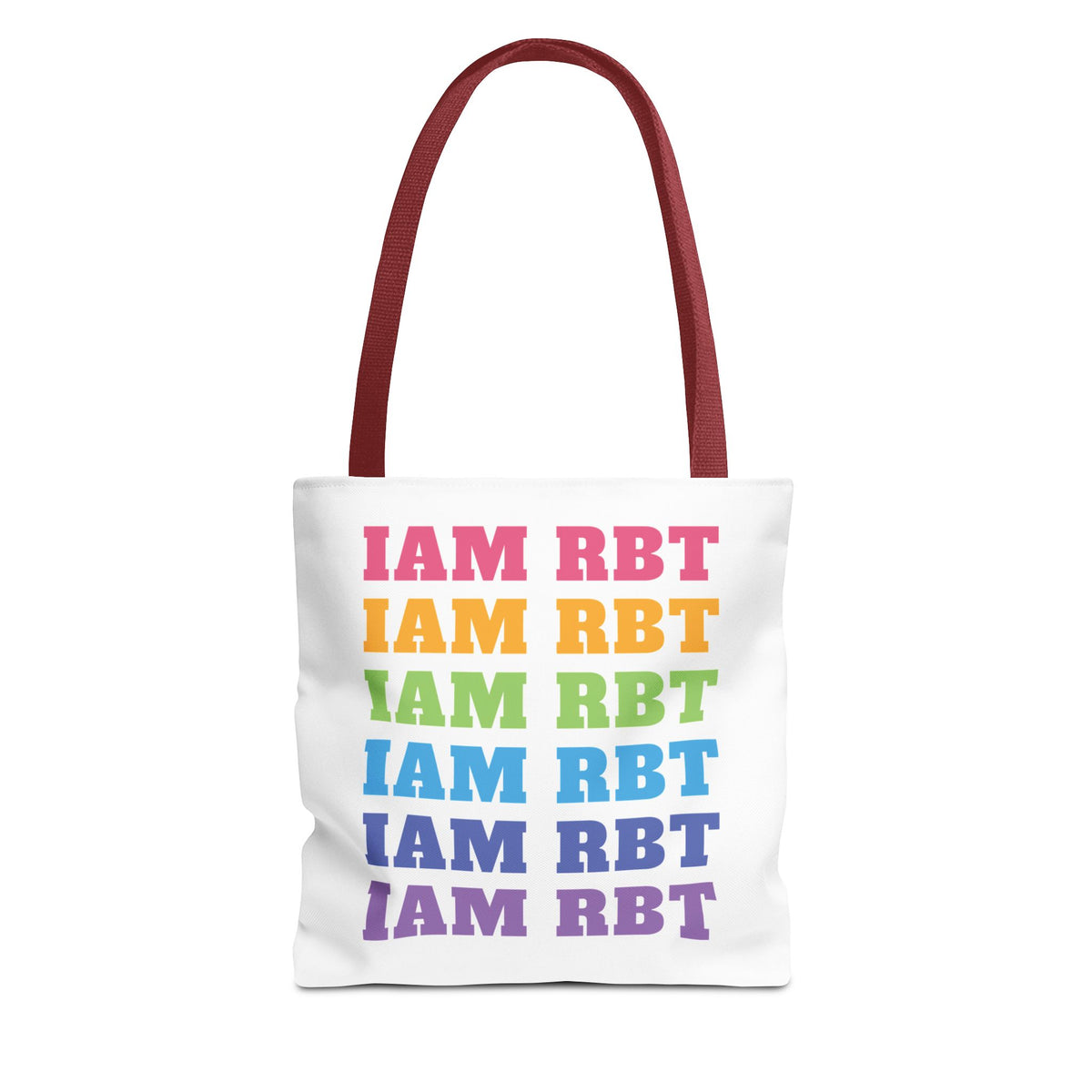 Colorful 'I AM RBT' Tote Bag - Fun & Versatile Accessory for Everyday Use