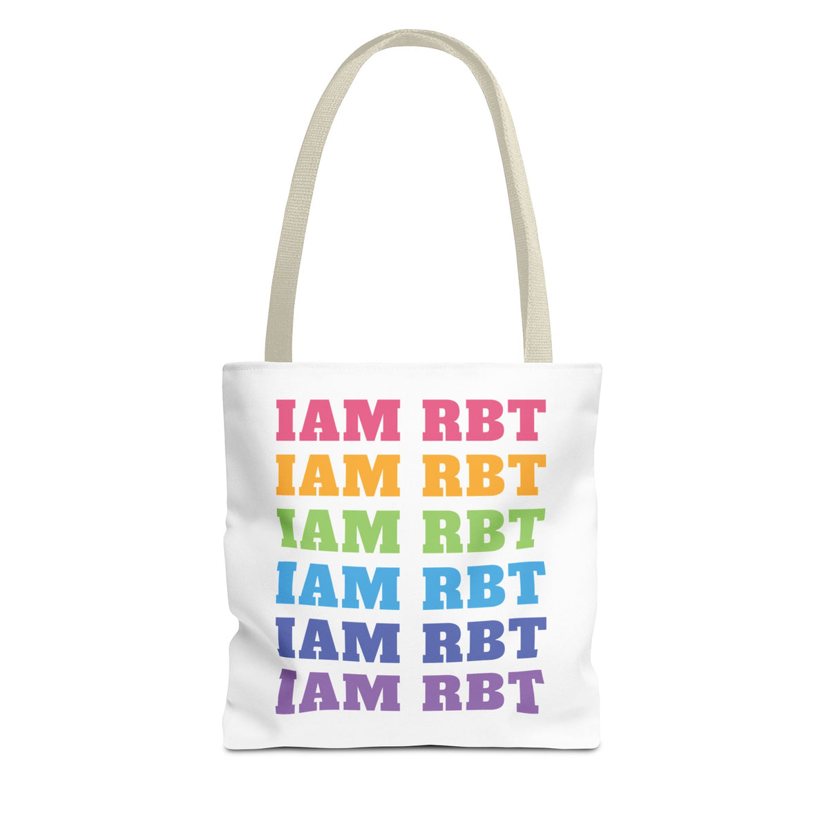 Colorful 'I AM RBT' Tote Bag - Fun & Versatile Accessory for Everyday Use