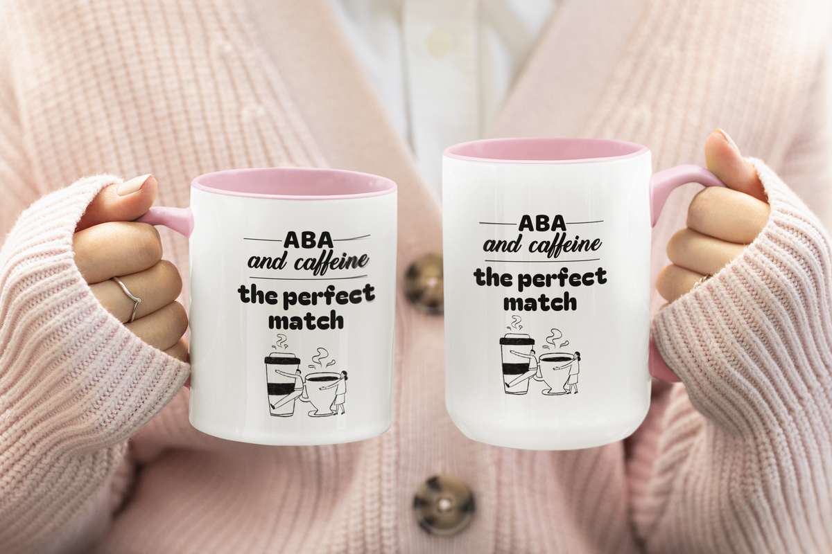 ABA and Caffeine Perfect Match Mug - 11oz & 15oz - Ideal Gift for Coffee Lovers