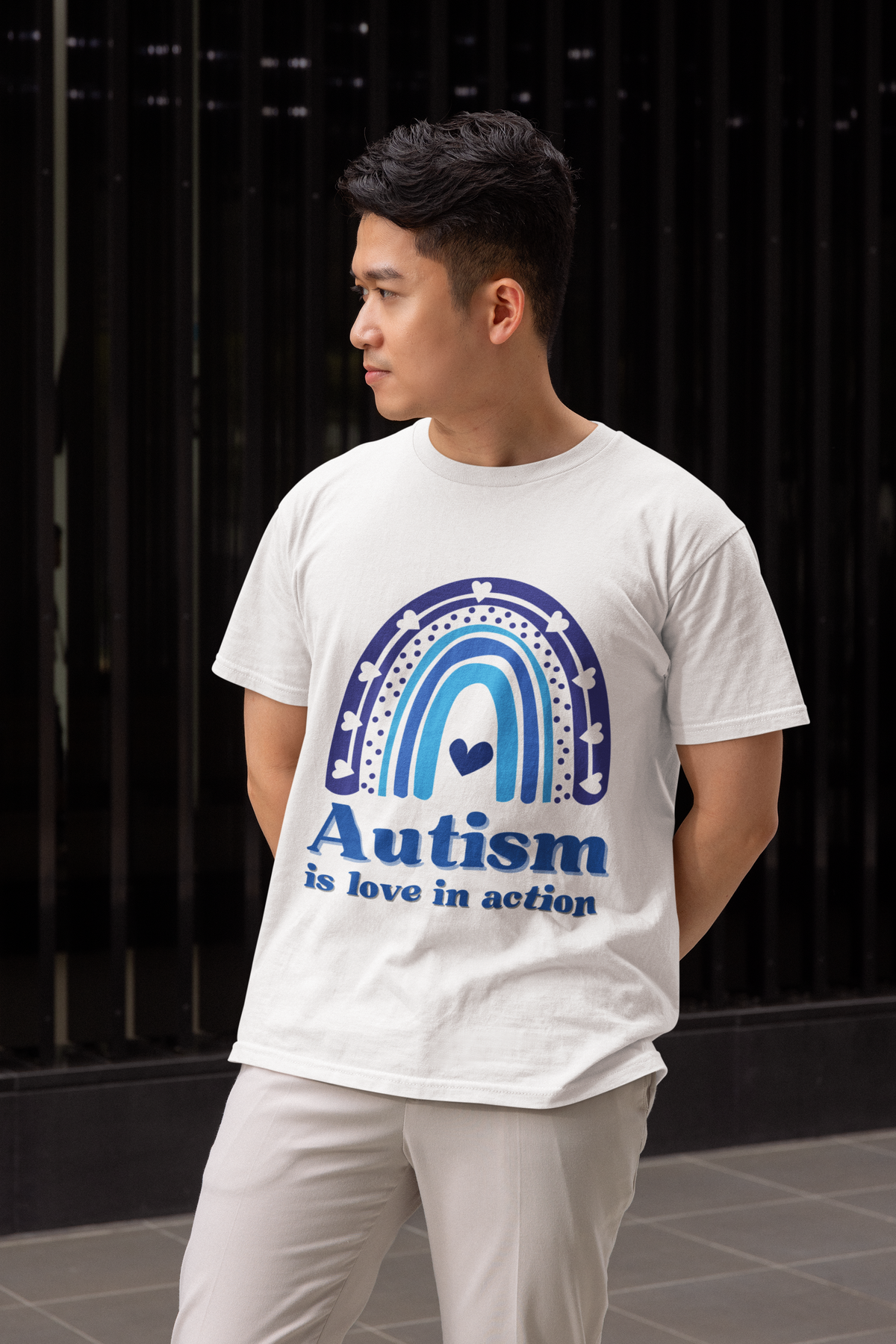 Autism Awareness Unisex Heavy Cotton Tee - Love in Action Design