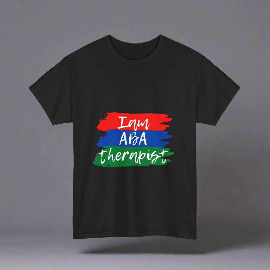 'I Am ABA Therapist' Unisex Heavy Cotton Tee - Perfect Gift for Mental Health Professionals